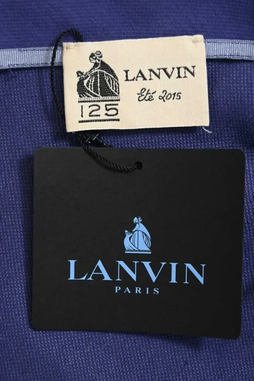Blue linen-blend draped one-shoulder mini dress