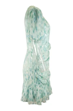 Blue Silk Dress