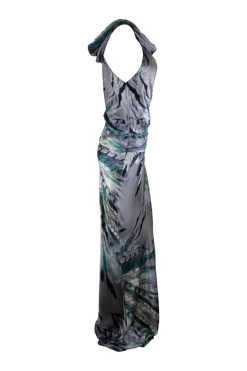 Blue Silk Dress