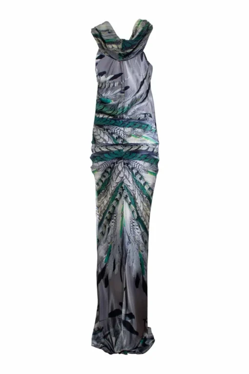 Blue Silk Dress