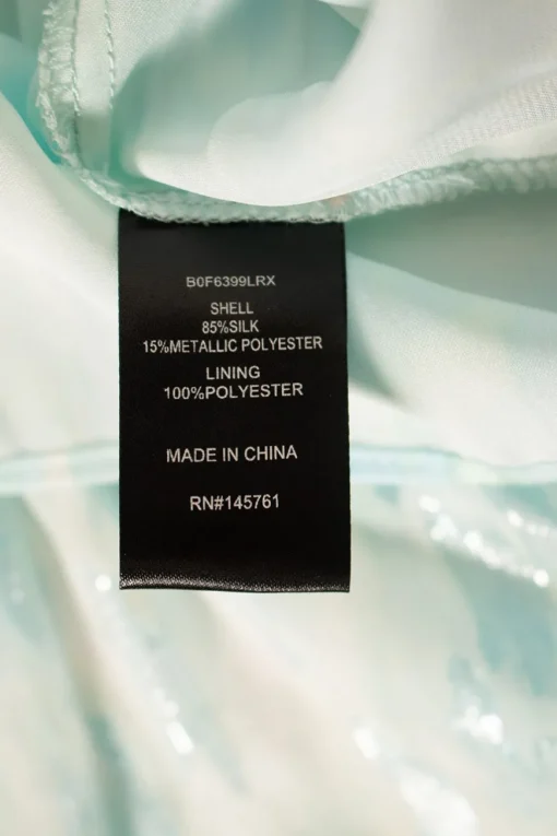 Blue Silk Dress
