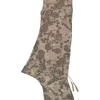 Blush bias-cut silk floral print asymmetric Qipao dress with drawstring side seam