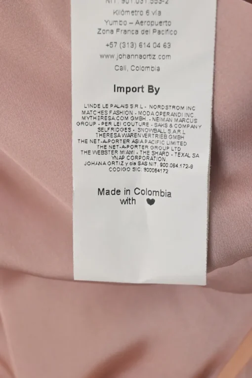 Blush frill-trimmed crinkle silk Petals On The Wind wrap-effect plunge neck column gown
