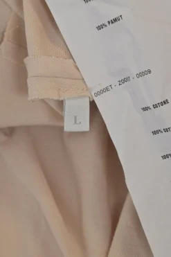 Blush gathered cotton sweetheart blouson A-line dress