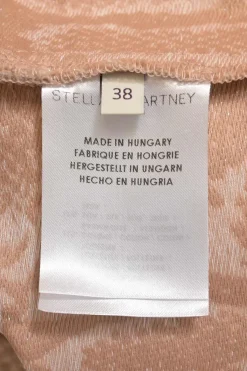 Blush polyester-blend Alina python jacquard long sleeve shift dress