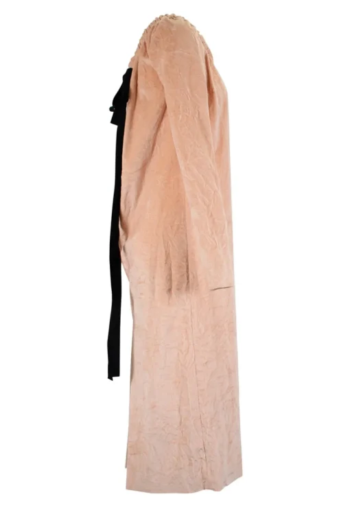 blush velvet dress