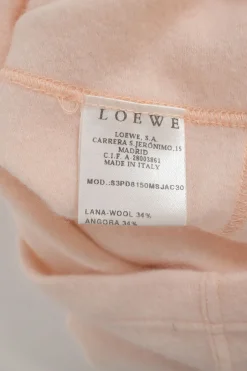 Blush wool-angora blend pullover crewneck tank top