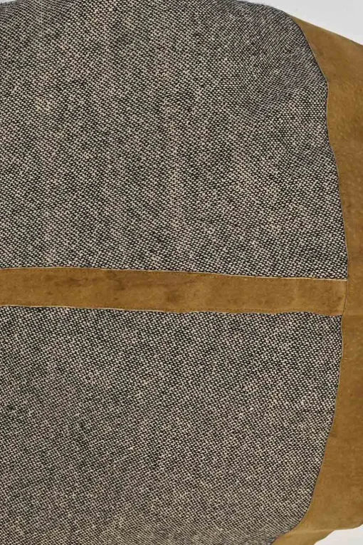 Brown and charcoal embellished silk-blend pull-on high-rise flounce skirt with scalloped suede inserts