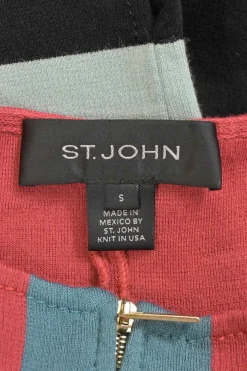Colour-block wool and rayon-blend jersey knit tunic top with dolman sleeves and zipper detailing