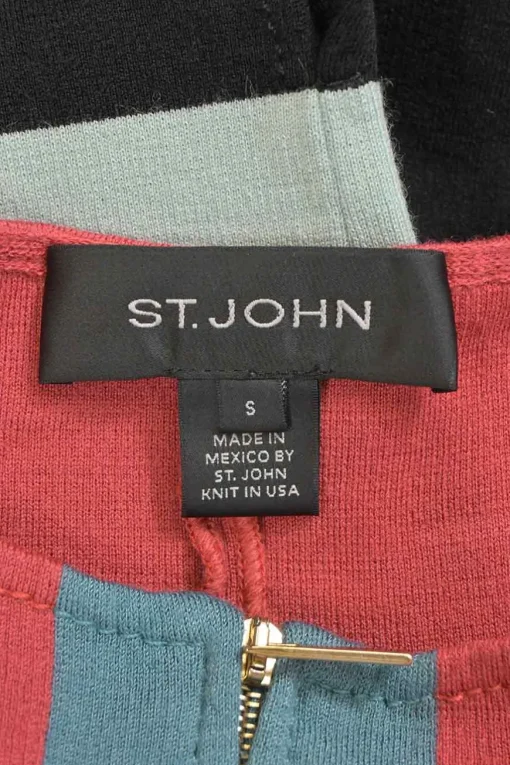 Colour-block wool and rayon-blend jersey knit tunic top with dolman sleeves and zipper detailing