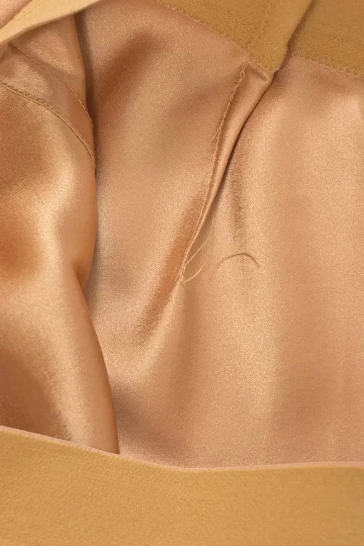 Copper triacetate-blend satin slip skirt with elasticated waistband