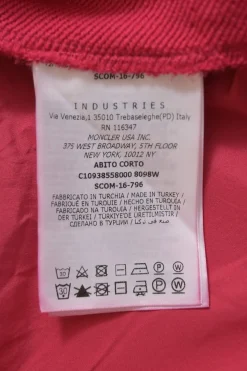 Coral pink piqué knit cap sleeve A-line dress with adjustable tie-waist fastening