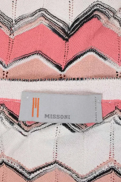 Coral viscose-blend chevron stripe jersey knit slip-style camisole