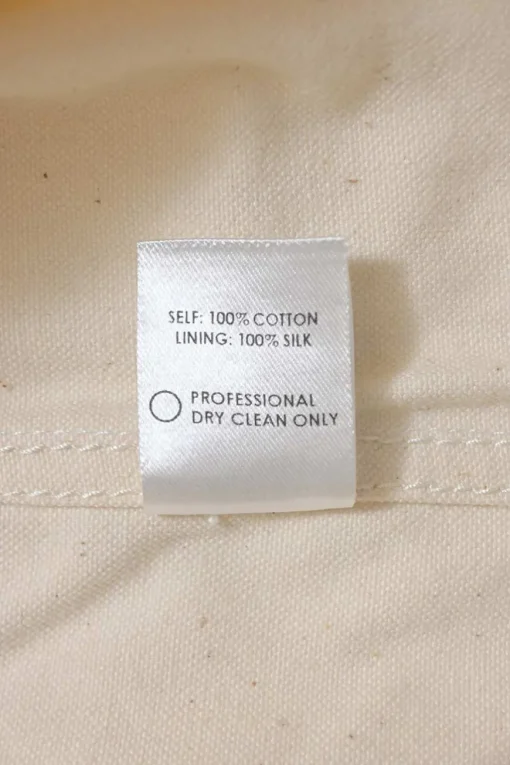 Ecru cotton ribbon tie-front off-shoulder Flapjack top