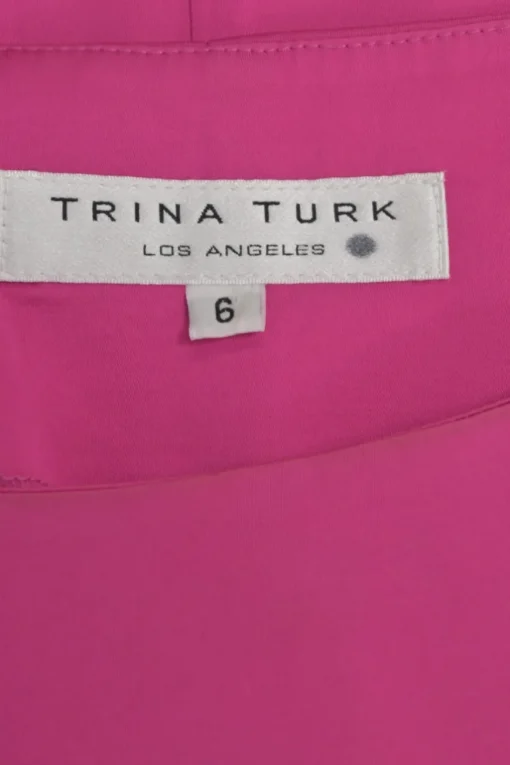 Fuchsia draped cap sleeve sheath dress