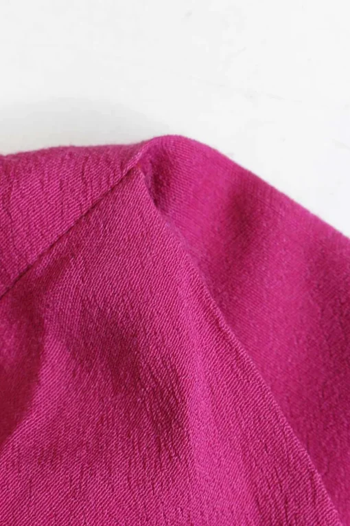Fuchsia draped viscose-blend pullover cowl bateau Vian dress