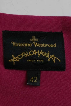 Fuchsia draped viscose-blend pullover cowl bateau Vian dress