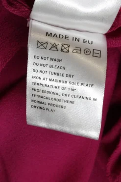 Fuchsia draped viscose-blend pullover cowl bateau Vian dress