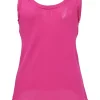 Fuchsia silk pullover tank top