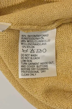 Gold rayon-blend glitter jersey knit scoop neck tank top