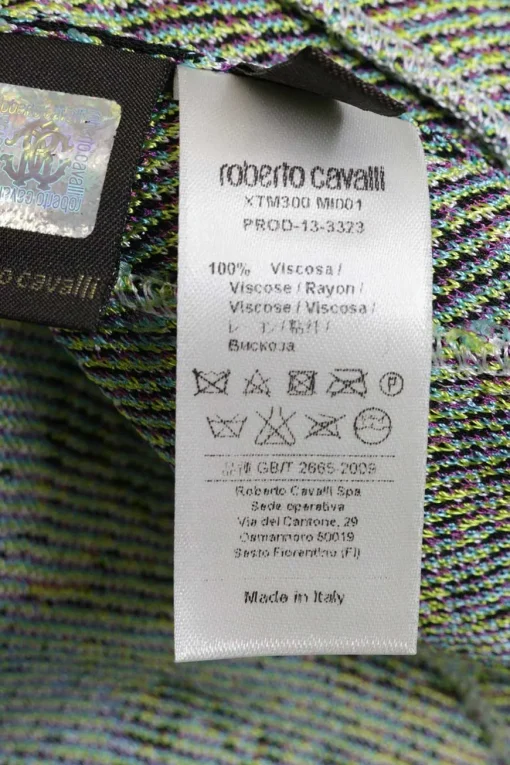 Green and plum viscose python jacquard knit pullover tank dress with keyhole back