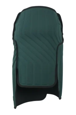 Green embossed neoprene pull-on automotive mat apron midi skirt