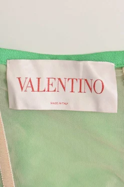 Green viscose-blend plunge sweetheart off-shoulder bustier dress