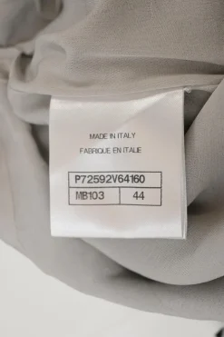Grey cotton Coco Mark jacquard sleeveless swing-style ruffle shift dress