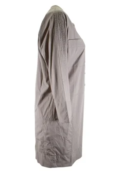 Grey long-sleeved shift dress