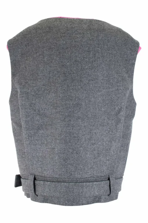 Grey Top with pink inside