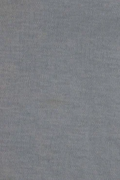 Heather blue cotton pullover crewneck soft slogan t-shirt featuring screen-printed logo motif