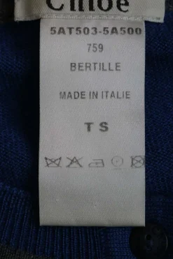 Heather blue merino pullover half-button Bertille Henley sweater