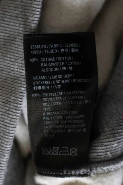Heather grey cotton terry oversized boat neck crewneck hoodie