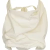 Ivory cotton Tacy bustier top with elasticated mid-back velcro strap