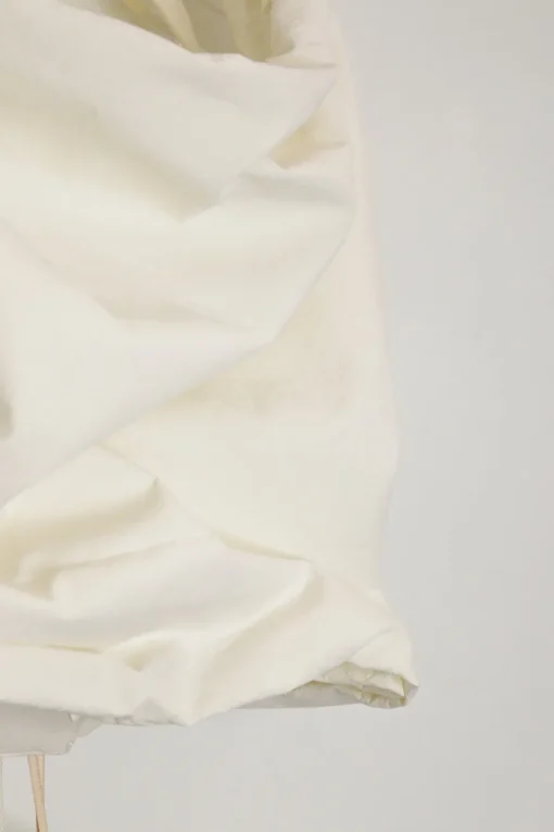 Ivory cotton Tacy bustier top with elasticated mid-back velcro strap
