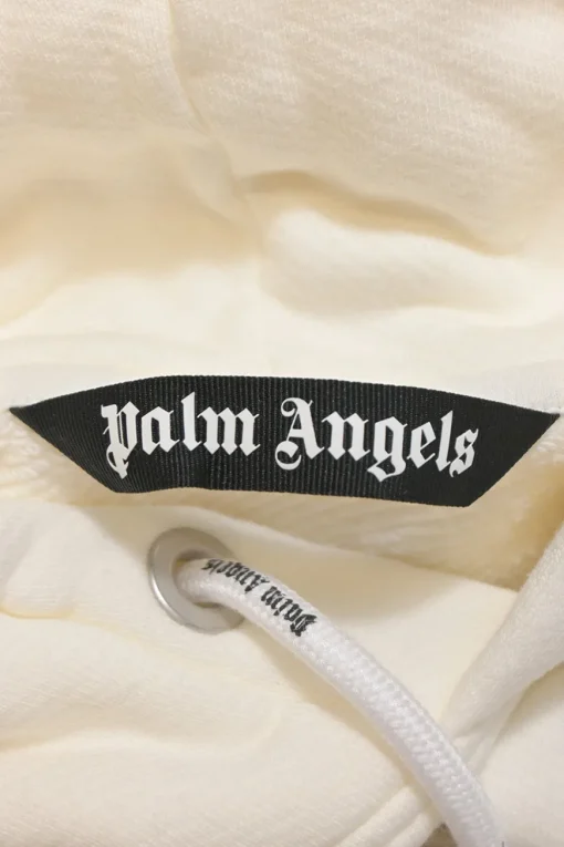Ivory embellished cotton French terry pullover logo hoodie featuring kill bear broderie motif