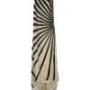 Ivory embellished polyamide mesh strapless draped gown featuring diagonal bead broderie motif