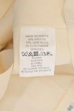 Ivory viscose-blend pinafore mini skirt