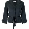 Lutz Hulle grey cardigan with cut on shoulders