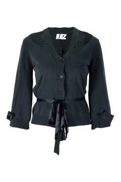 Lutz Hulle grey cardigan with cut on shoulders