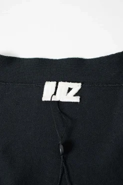 Lutz Hulle grey cardigan with cut on shoulders