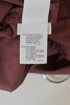 Marsala cotton-blend tie-waist maxi shirt dress with cargo chest patch pockets