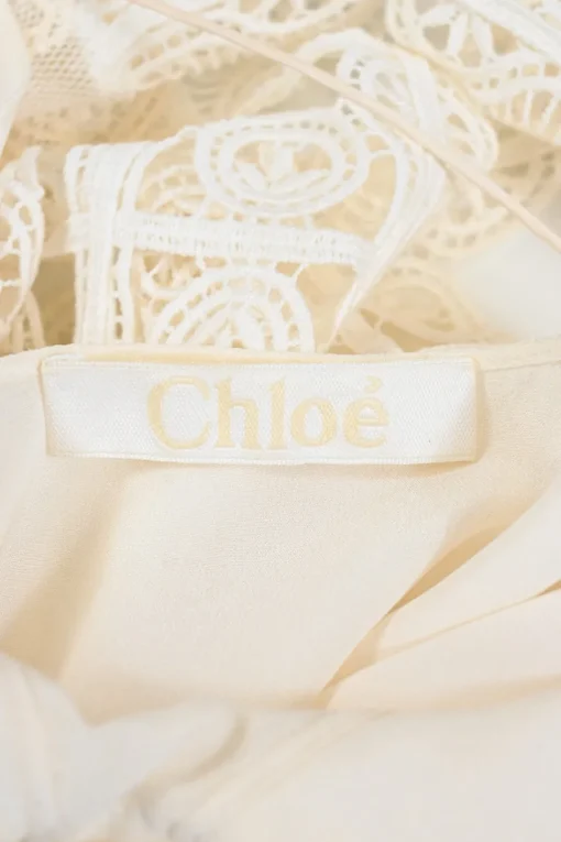Milk lace-trimmed silk layered cutout drop-waist slip dress with scalloped edges