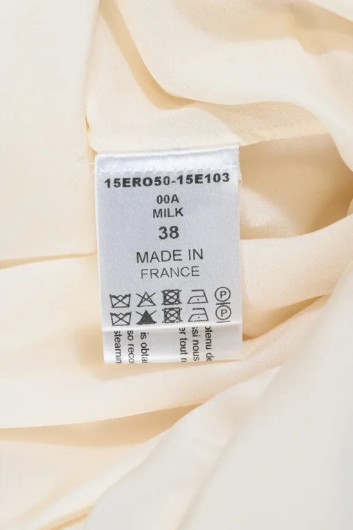 Milk lace-trimmed silk layered cutout drop-waist slip dress with scalloped edges