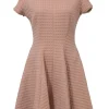 Miu Miu A-Line peachy knitted textured mini dress