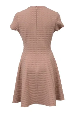 Miu Miu A-Line peachy knitted textured mini dress