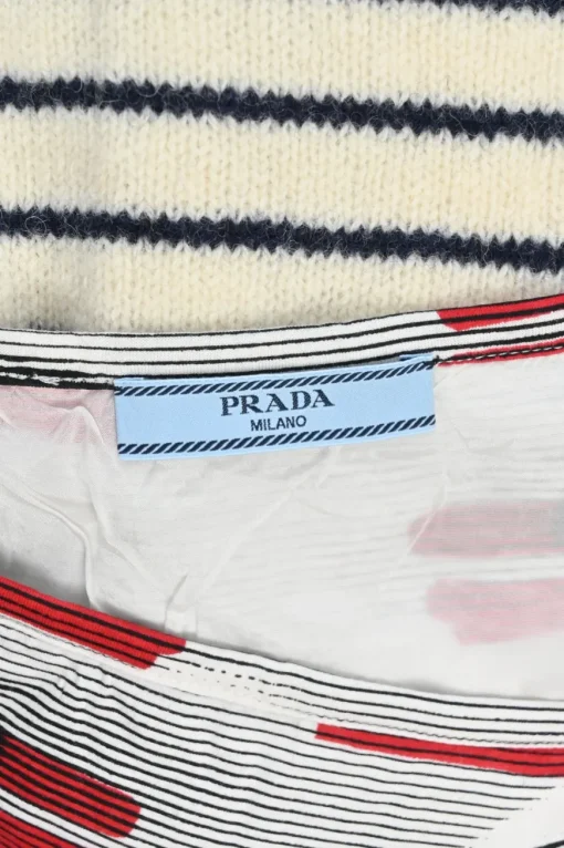 Multi-colour mixed-media Sable Rabbit print pull-on pencil skirt