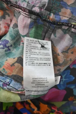 Multi-colour viscose-blend floral print Farrah dolman sleeve drawstring peplum blouse