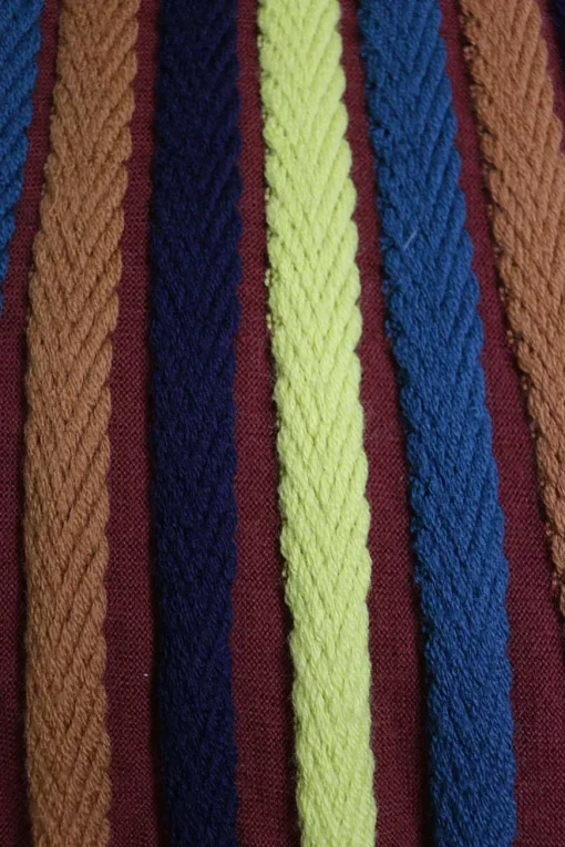 Multi-colour wool-blend herringbone tape-trimmed stripe strapless dress with knit bandeau-style bodice
