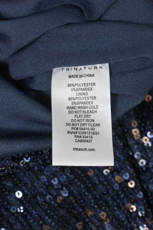 Navy and gold degradé sequin-embellished bateau neck Sprite 3 top with dolman sleeves